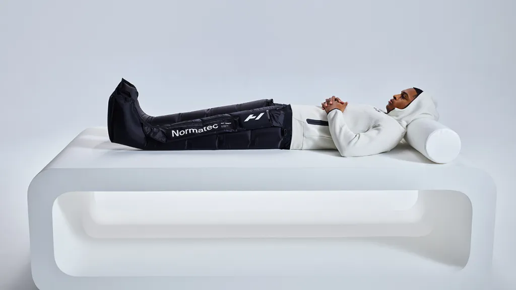 HYPERICE Normatec Elite being used by an athlete